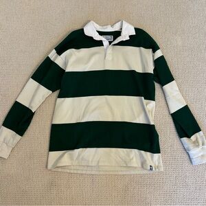 Withernot Green and White Striped Rugby Shirt